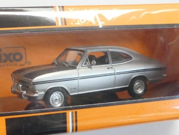 1/43 IXO Opel Kadett B Coupe Rally 1967 silber/schwarz CLC462N